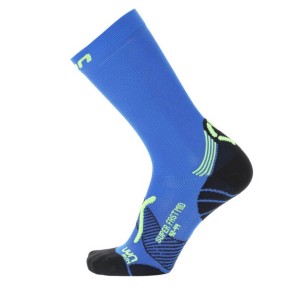 UYN Run Super Fast Mid Men's Socks, Blue/Black