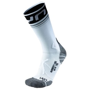 UYN Runner's One Mid Women's Socks, White/Black