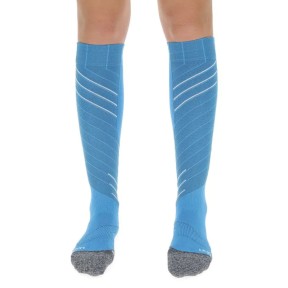 UYN Ski Race Shape Women's Socks, Turquoise/White