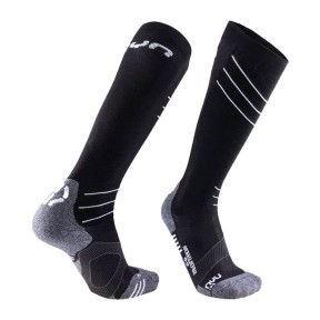 UYN Superleggera Men's Ski Socks, Black/White