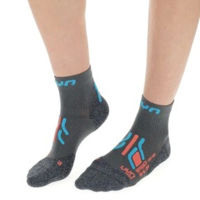 UYN Trekking Approach Low Women's Socks, Grey/Turquoise