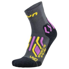 UYN Trekking Approach Mid Women's Socks, Grey/Yellow