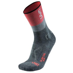 UYN Trekking One Cool Women's Socks, Anthracite/Red