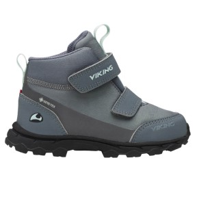 Viking Ask Mid F GTX Kids Boots, Grey/Green