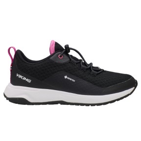 Viking Elevate Low F GTX Kid's Sneaker, Black/Pink