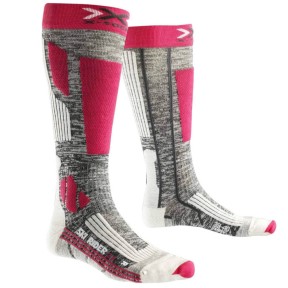 X-Socks Ski Rider 2.0 Lady, Grey/Fuchsia