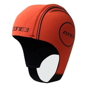 Zone3 Neoprene Swim Cap, Orange