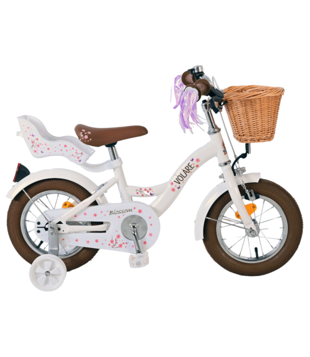 Volare Blossom Girl's Bicycle 12", White