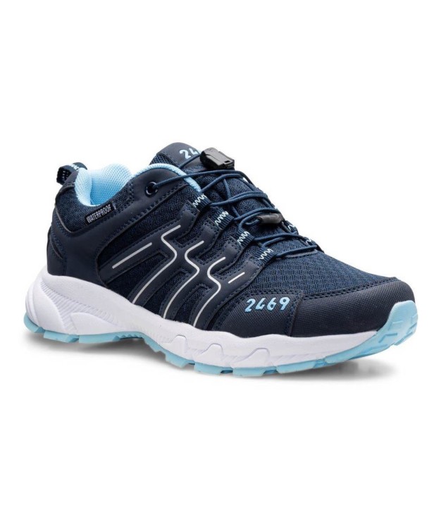 2469 Hiker Low Women's Shoes, Navy/Light Blue