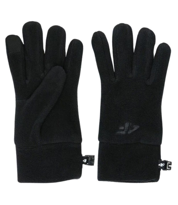 4F AGLOU069 Kids Gloves, Black