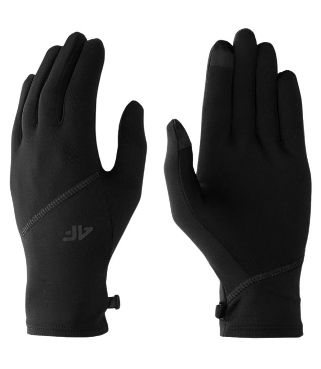 4F AGLOU081 Touch Screen Gloves, Black