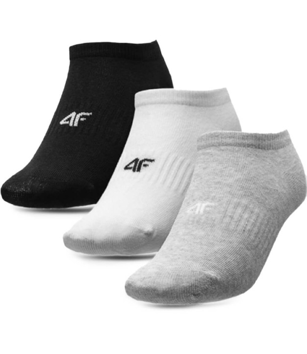 4F Boys Casual Ankle Socks (3-Pack), Multicolour 3