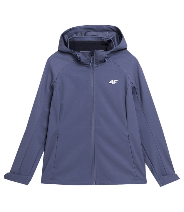 4F F046 Women's Windproof Softshell Jacket, Denim