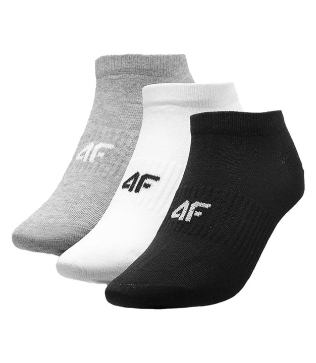 4F F156 Women's Casual Ankle Socks (3-pack), Multicolour