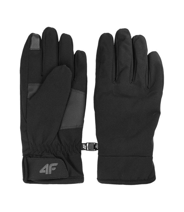 4F Unisex Touch Screen Knitted Gloves, black