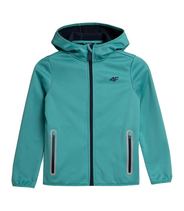 4F JSFD001 Girls Softshell Jacket, Mint