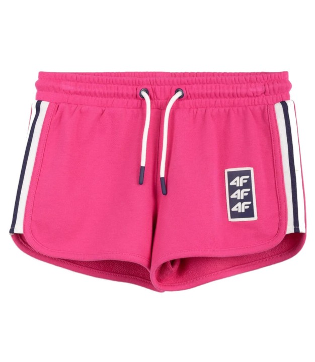 4F JSKDD001 Girls Sweat Shorts, Pink