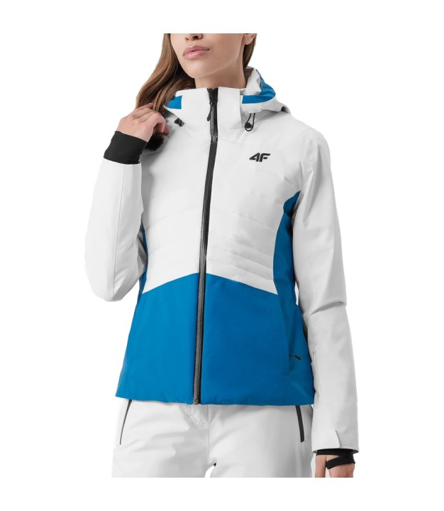 4F KUDN008 Women's Ski Jacket Dermizax 20 000, Blue/White