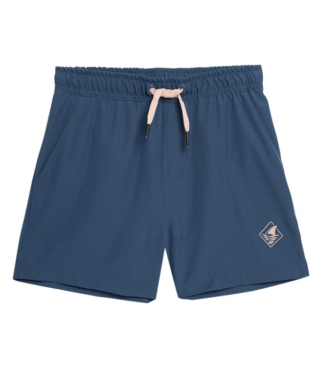 4F M018 Boy's Board Shorts, Denim