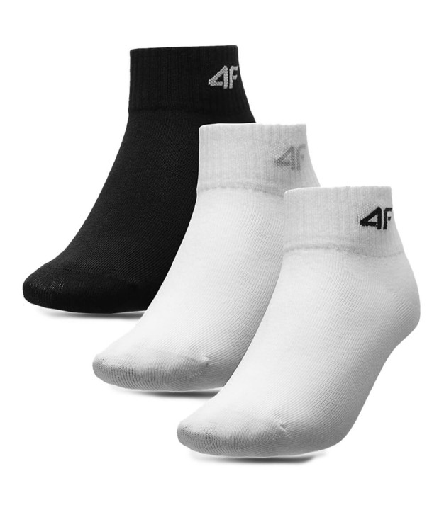 4F M104 Boys Casual Crew Socks (3-Pack), Multicolour 2