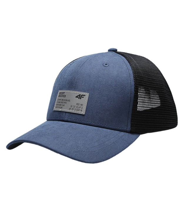 4F M130 Men's Snapback Cap, Denim