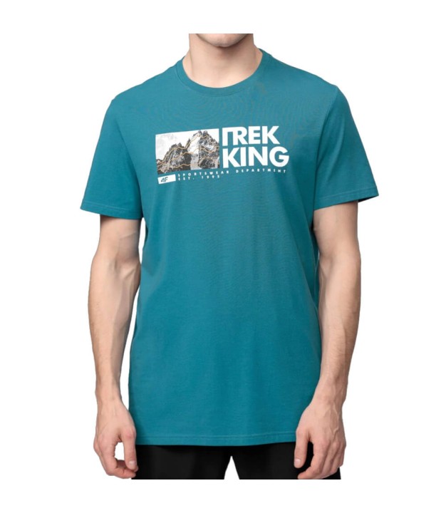 4F Men's T-Shirt TSM060, Teal
