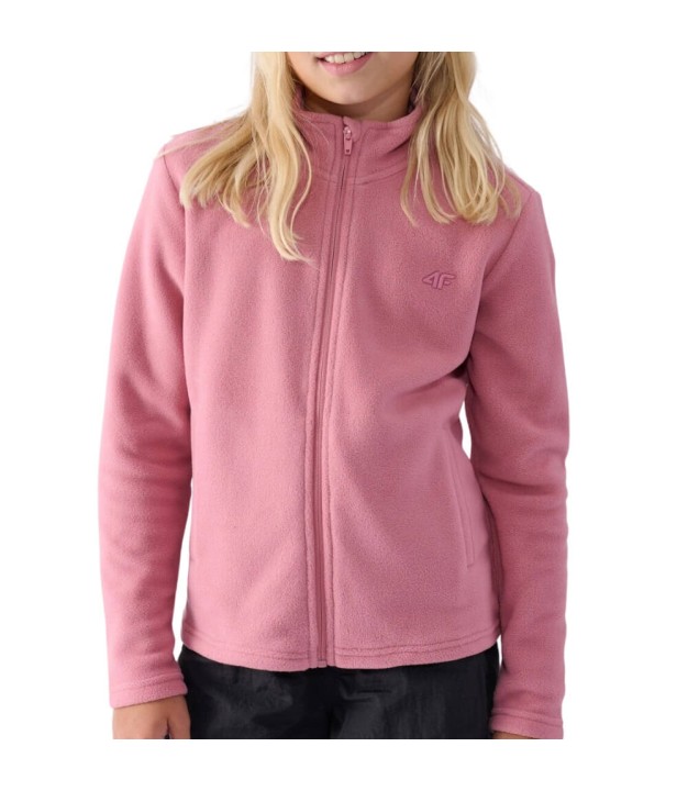 4F TFLEF261 Girl's Slim Fleece, Pink