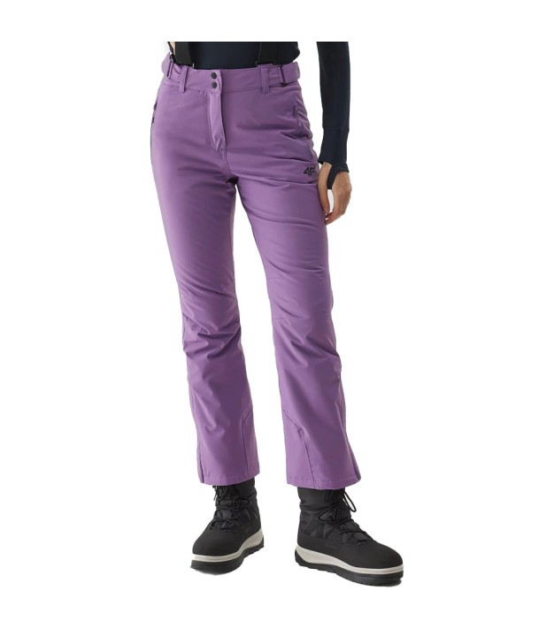 4F TFTRF419 Women's Ski Bib Trousers, Dark Violet