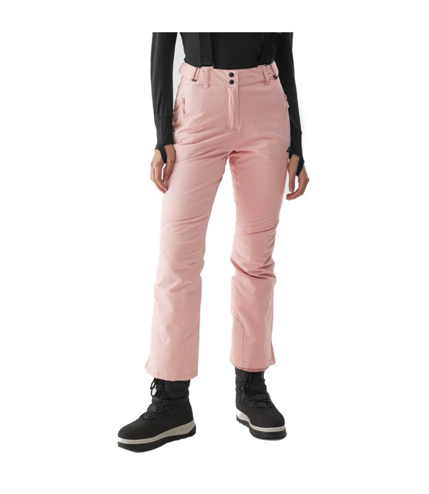 4F TFTRF419 Women's Ski Bib Trousers, Light Pink