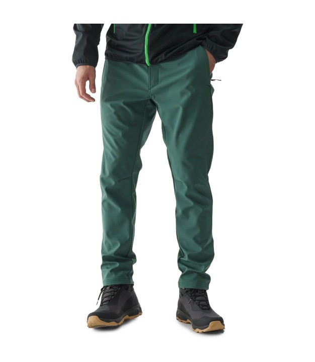 4F TFTRM364 Men's Softshell Trekking Trousers, Green