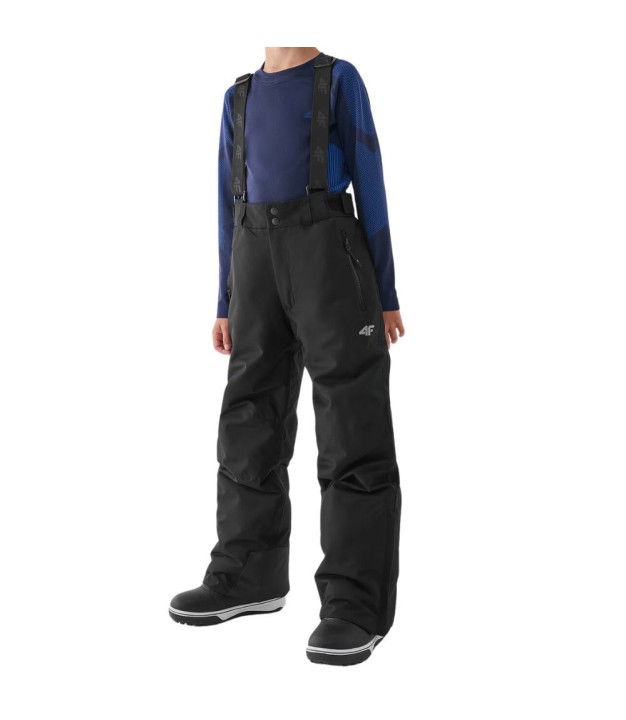 4F TFTRM656 Boy's Ski Pants, Black