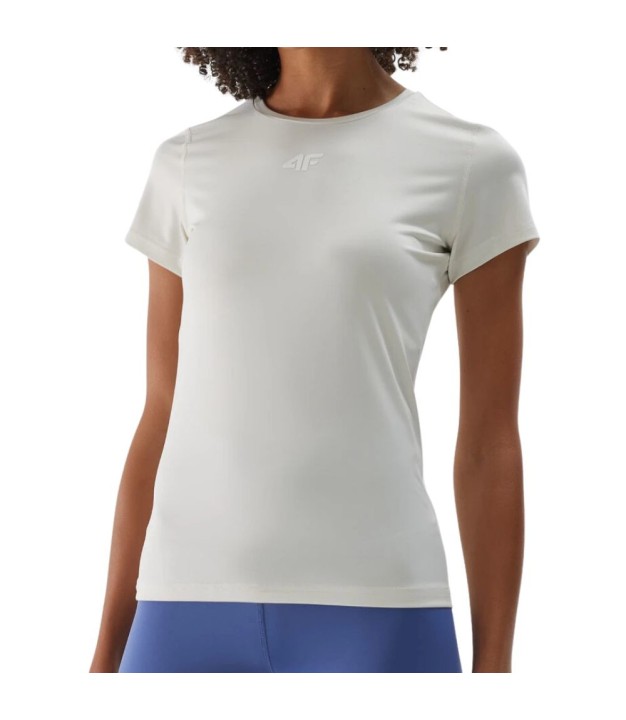 4F TFTSF1011 Women's T-Shirt FNK, Creme