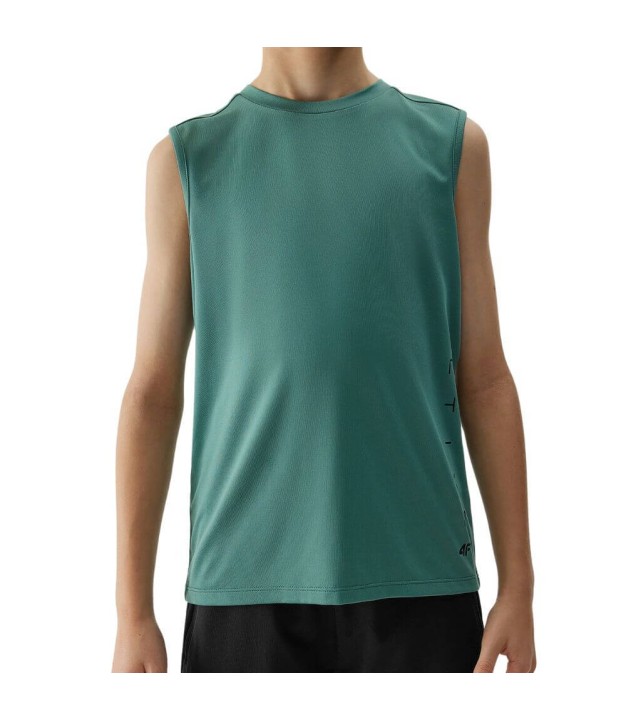 4F TFTSM692 Boy's Training Tank Top, Green