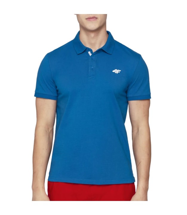 4F TSM007 Men's Polo Shirt, Blue