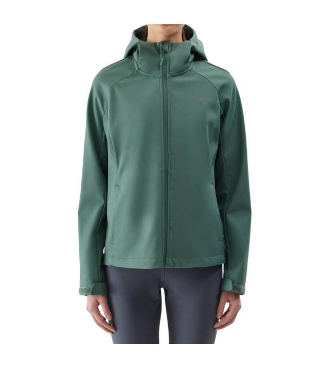 4F TSOFF216 Women's Softshell Jacket, Green