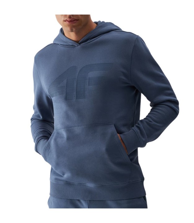 4F TSWSM1464 Men's Hoodie, Denim