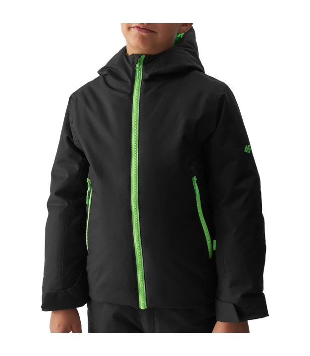 4F TTJAM297 Boys Ski Jacket, Black