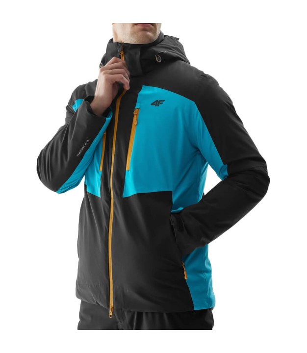 4F TTJAM345 Men's Ski Jacket, Turquoise