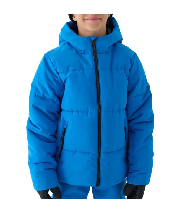 4F TTJAM534 Boy's Technical Ski Jacket, Blue