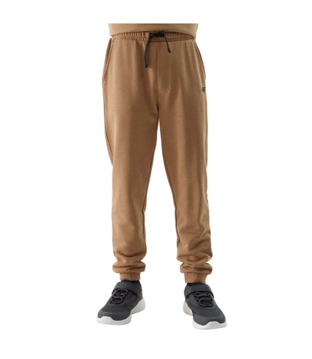 4F TTROM591 Boy's Jogging Bottoms, Beige