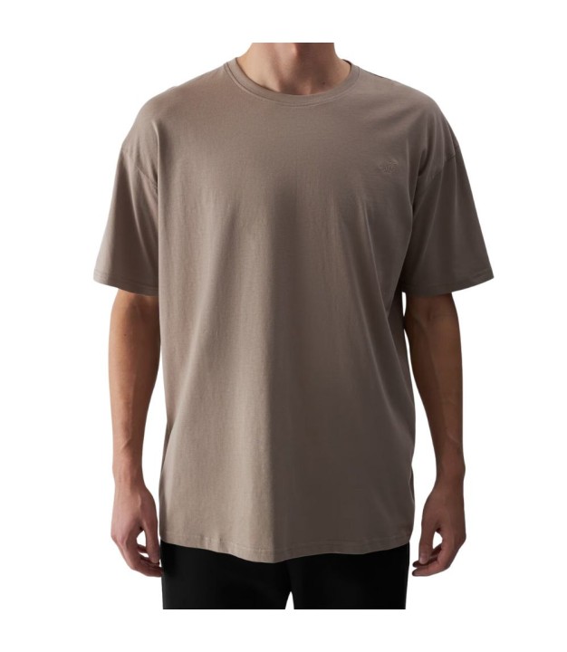 4F TTSHU1657 Men's T-Shirt, Light Brown