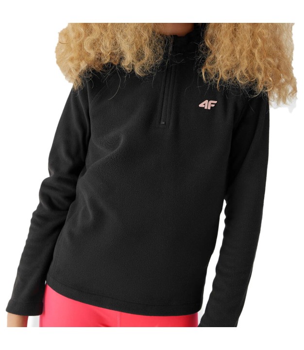 4F UFLEF033 Girls Thermo-Active Fleece, Black