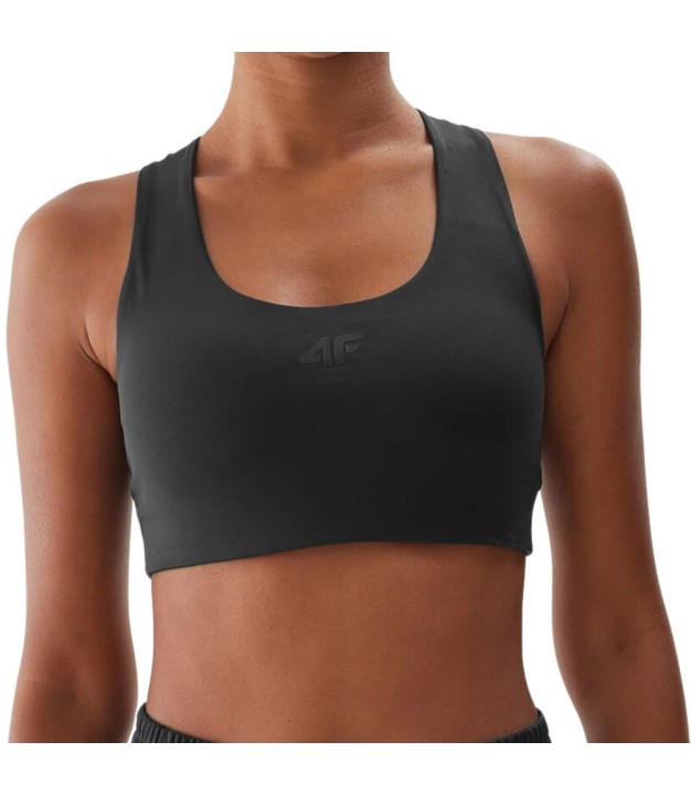 4F USBAF140 Women's Sports Bra, Black