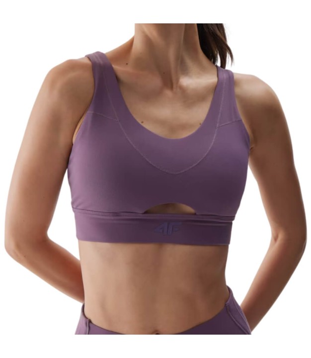 4F USBAF144 Women's Training Bra, Dark Violet