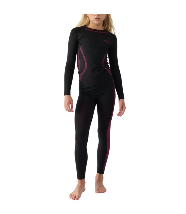 4F USEAF150 Girls Baselayer Set, Black