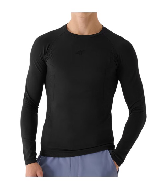 4F USEAM172 Men's Seamless Top, Black