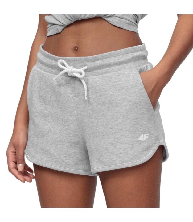 4F Women's Sweat Shorts SKDD015, Grey