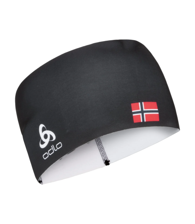 Odlo Competition Fan Warm Headband, Black/Norwegian Flag