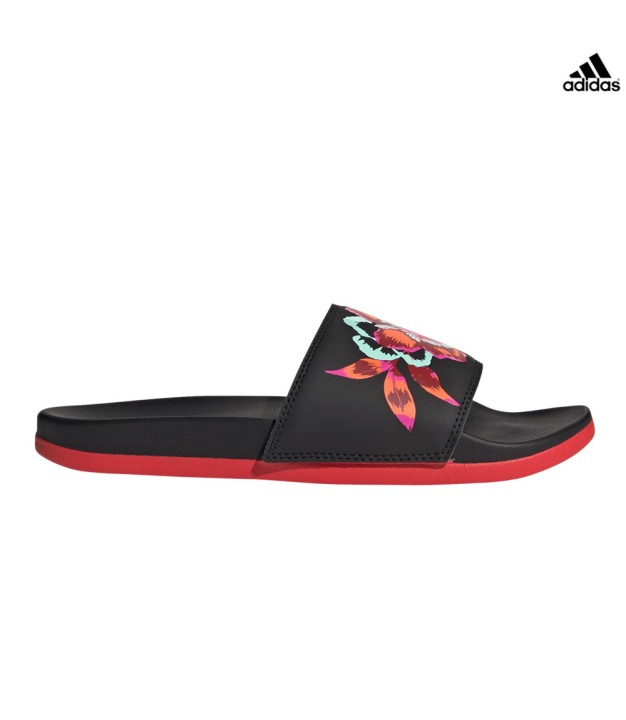 adidas Adilette Comfort Women's Slides, Black/Red