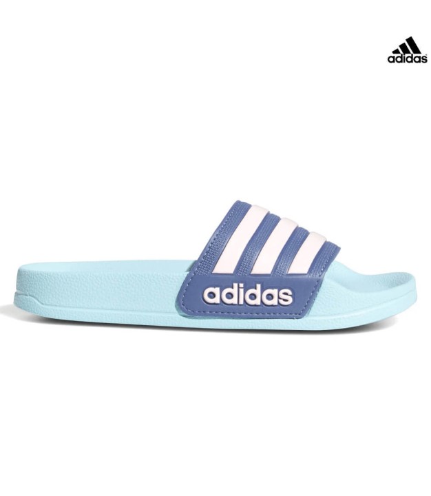 adidas Adilette Shower Kids Slides, hazy sky/pink, FY8842